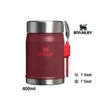 Stanley Classic Legendary Kaşıklı Yemek Termosu 0.4L Termos Kamp Matara BORDO