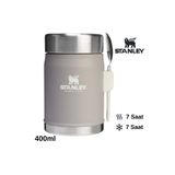 Stanley Classic Legendary Kaşıklı Yemek Termosu 0.4L Termos Kamp Matara GRİ