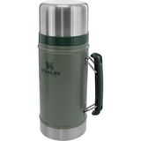 Stanley Classic Legendary Vakumlu Çelik Yemek Termosu, Yeşil (Hammertone Green), 0.94 Litre - Renkli
