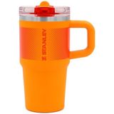 Stanley Copo Quencher Protour Flip Straw Tumbler Pipetli Termos 0,6 L Turuncu, Uzun Süre Sıcak/soğuk