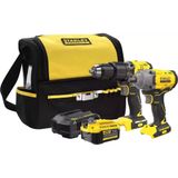 Stanley Fatmax 18 V Şarjlı Kömürsüz Darbeli Matkap+Şarjlı Somun Sıkma