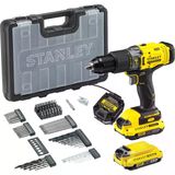 Stanley Fatmax Scd718d2a ® V20 18V 2.0Ah Çift Akülü Darbeli Matkap + 85 Parça Set