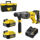 Stanley Fatmax SFMCH900 V20 Şarjlı Kırıcı-Delici Matkap Seti (2x 4.0AH Akü, Şarj Cihazı ve Çanta) - 2 x 4.0AH 20V