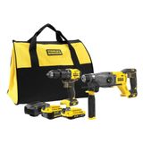 STANLEY Fatmax SFMCK216MDS-QW Set Softbag, SFMCD715 Kömürsüz Darbeli Matkap, SFMCH900 SDS+ Kırıcı, 1x 4Ah, 1x 2Ah Batarya, 2A Şarj Cihazı