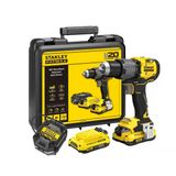 Stanley Fatmax V20 Akülü Darbeli Matkap, Fırçasız, 18 V, 2 x 2,0 Ah Pil, 1 Şarj Cihazı ve 1 x Taşıma Çantası/kit Kutusu Dahil