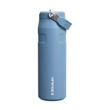 Stanley Ice Flow Flip Straw Termos, 0.70 L, İndigo | 10 Saat Soğuk - 3 Gün Buzlu - BPA İçermez - Sızdırmaz - Bulaşık Makinesinde Yıkanabilir - Bardak Tutacağına Uyar