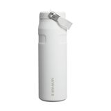 STANLEY IceFlow™ Aerolight™ Flip Straw 2.0 Pipetli Termos Su Şişesi 0.7 Litre - Beyaz (Frost) | Paslanmaz Çelik