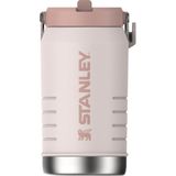 Stanley Iceflow Flip Straw 2.0 Pipetli Termos Su Şişesi 1.9 Litre - Pembe Kuvars (Rose Quartz) | Paslanmaz Çelik - Acı Yeşil