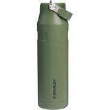 Stanley Iceflow Flip Straw Su Termosu 1.06 lt Haki Malzeme ile Kamp ve Outdoor Uyumlu
