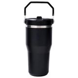 Stanley Iceflow Flip Straw Tumbler Pipetli Termos 0,60 L Siyah, Uzun Süre Sıcak/soğuk Tutar, Dayanık