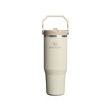 Stanley IceFlow Flip Straw Tumbler Pipetli Termos Bardak, 0.89 L, Krem