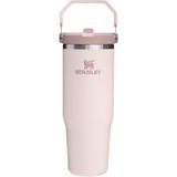 Stanley Iceflow Flip Straw Tumbler Pipetli Termos Bardak 0.89 Litre Pembe Kuvars 2.0 Modeli - Renkli