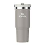 Stanley IceFlow Flip Straw Tumbler Pipetli Termos Bardak, Gri (Ash), 0.89 Litre
