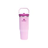 Stanley IceFlow Flip Straw Tumbler Pipetli Termos Bardak, Kiraz Çiçeği (Cherry Blossom), 0.89 Litre