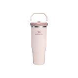 Stanley IceFlow Flip Straw Tumbler Pipetli Termos Bardak, Pembe Kuvars 2.0 (Rose Quartz), 0.89 Litre
