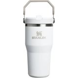 Stanley Iceflow Flip Straw Tumbler Pipetli Termos - Buz Beyaz - 600 ml