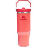 Stanley Iceflow Flip Straw Tumbler Pipetli Termos - Mercan - 890 ml