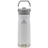 Stanley IceFlow Paslanmaz Çelik Pipetli Su Şişesi, Vakum Yalıtımlı Su Şişesi, Ev ve Ofis için, Hasır Sızdırmaz Kapaklı Yeniden Kullanılabilir Bardak, Polar, 22 oz
