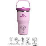 Stanley Kişiselleştirilmiş The Iceflow Flip Straw 2.0 Tumbler 060 L 30OZ Termos Özel Isimli - Pembe