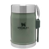 Stanley Klasik Kaşıklı 0,40 lt Hammertone Green Paslanmaz Çelik Yemek Termosu