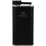 Stanley Klasik Paslanmaz Çelik Cep Matarası 0,23 Lt - Matte Black Pebble - 230 ml - Siyah