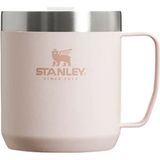 Stanley Klasik Paslanmaz Çelik Termos Kamp Bardak 0.35 Lt Pembe Orjinal ( Ömür Boyu Garantili ) - 350 ml - Açık Pembe