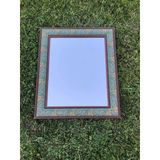 Stanley Monarch Ahşap Çerçeveli Vintage Ayna 55X65cm - Sarmaşık Ve Üzün Motifli Dekoratif Ayna