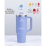 Stanley Özel Isimli Quencher Pipetli Tumb Hydrangea Eu Termos Bardak 1.18 Lt