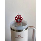 Stanley Pati Koruyucu Model Pipet Süsü – Termos Uyumlu Quencher ile Uyumlu - Kırmızı - 1,18 lt