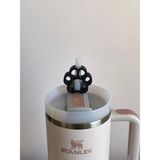 Stanley Pati Koruyucu Model Pipet Süsü – Termos Uyumlu Quencher - Siyah - 1,18 lt