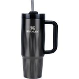 Stanley Quencher .0 Fluted Termos 0,59 L Siyah, Uzun Süre Sıcak/soğuk Tutar, Dayanıklı Çelik Yapı, P