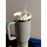 Stanley Quencher 1.18 Litre Pipetli Termoslar Için Plastik Kapağı Quencher ile Yedek Parça Uyumlu - Beyaz