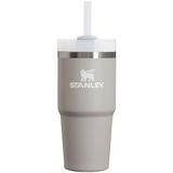 Stanley Quencher H2.0 FlowState Paslanmaz Çelik Vakum Yalıtımlı Bardak Kapaklı ve Pipetli Su, Buzlu Çay veya Kahve, Smoothie ve Daha Fazlası için, Kül, 396 ml
