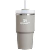 Stanley Quencher H2.0 FlowState Paslanmaz Çelik Vakum Yalıtımlı Bardak Kapaklı ve Pipetli Su, Buzlu Çay veya Kahve, Smoothie ve Daha Fazlası için, Kül, 590 ml
