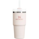 Stanley Quencher H2.0 FlowState Paslanmaz Çelik Vakum Yalıtımlı Bardak Kapaklı ve Pipetli Su, Buzlu Çay veya Kahve, Smoothie ve Daha Fazlası için, Rose Quartz 2.0, 396 ml