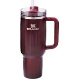 Stanley Quencher H2.0 Fluted Termos 1,18 L Kırmızı Taşınabilir Paslanmaz Çelik ile Kamp ve Outdoor Uyumlu - 1,18 lt