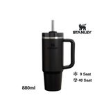Stanley Quencher H2.O FlowState™ Tumbler Pipetli Termos 0.8L Pipetli Matara SİYAH