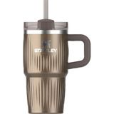 Stanley Quencher H2.o Fluted Tumbler Pipetli Termos Bardak 0,60 L Pale Gold Shine
