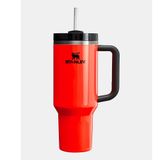 Stanley Quencher Pipetli 1,18 lt Neon Siyah-Turuncu Termos