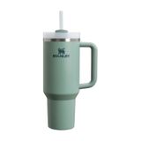Stanley Quencher Pipetli Paslanmaz Çelik Vakum Yalıtımlı Termos Bardak 1.18 L koyu-yesil