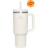 Stanley Quencher Pipetli Termos Bardak 1.18 Lt Krem ( Ömür Boyu Garanti ) - 1,18 lt