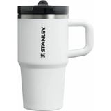 Stanley Quencher ProTour Flip Straw Tumbler Beyaz Siyah 0.60 lt Pipetli Termos Bardak