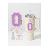 Stanley Quencher Uyumlu Premium Harf Sticker + 3’lü Silikon Tıpa Seti – Kişiselleştirilmiş Kombin QNCTPHARF-O