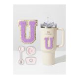 Stanley Quencher Uyumlu Premium Harf Sticker + 3’lü Silikon Tıpa Seti – Kişiselleştirilmiş Kombin QNCTPHARF-U