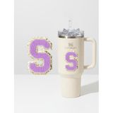 Stanley Quencher Uyumlu Premium Harf Sticker/Aksesuar – Tekstil Kaplama Kişiselleştirilmiş Tasarım (S)