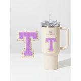 Stanley Quencher Uyumlu Premium Harf Sticker/Aksesuar – Tekstil Kaplama Kişiselleştirilmiş Tasarım (T)