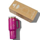 Stanley Quencher X Barbie Pembe Gold Desen 1.18 lt Pipetli Termos