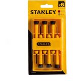 Stanley Saatçi Tornavida Seti 6 Parça - 3 mm - Sarı