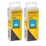 Stanley Sharpshooter Zımba Teli TRA706T 3/8 İnç Bacak Uzunluğu, 1000/Kutu, 2'li Paket