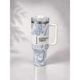 Stanley Store Quencher Pipetli Termos Bardak 1.18 Lt Gri-Beyaz